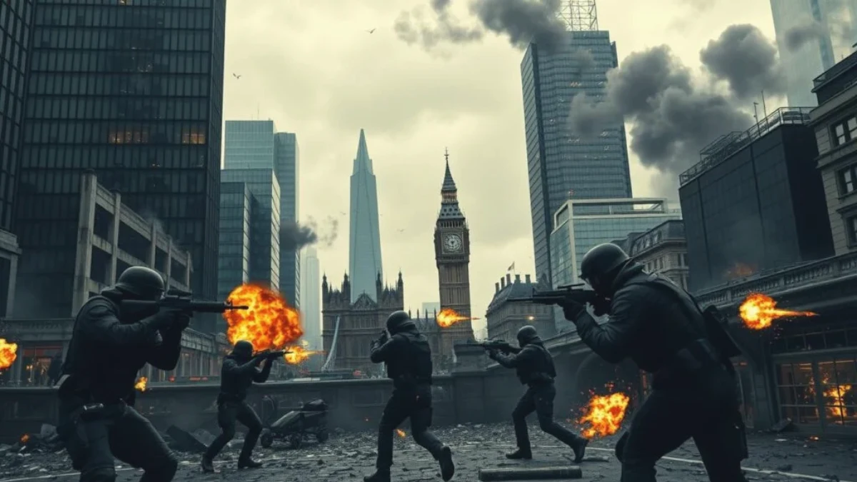 inszenierung technik london has fallen