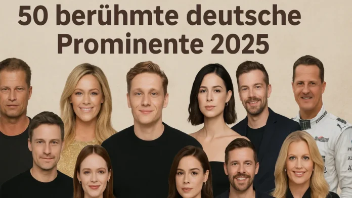 berühmte deutsche Prominente