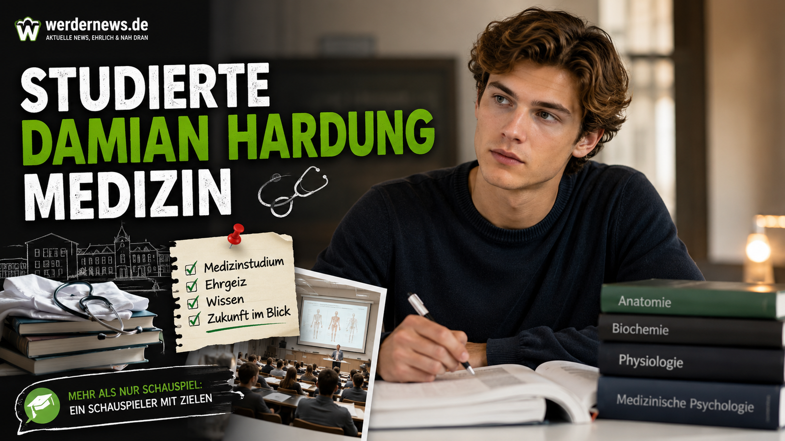 studierte Damian Hardung Medizin